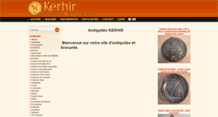 Desktop Screenshot of antiquites-kerhir.com