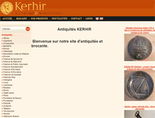 Tablet Screenshot of antiquites-kerhir.com
